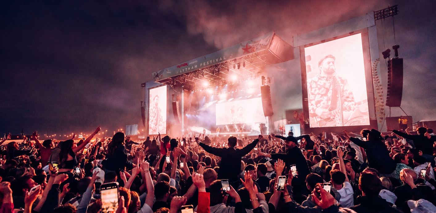 Lytham Festival crowd at Lytham Green
